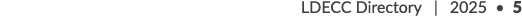 LDECC Directory | 2025 • 5