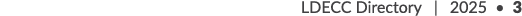LDECC Directory | 2025 • 3