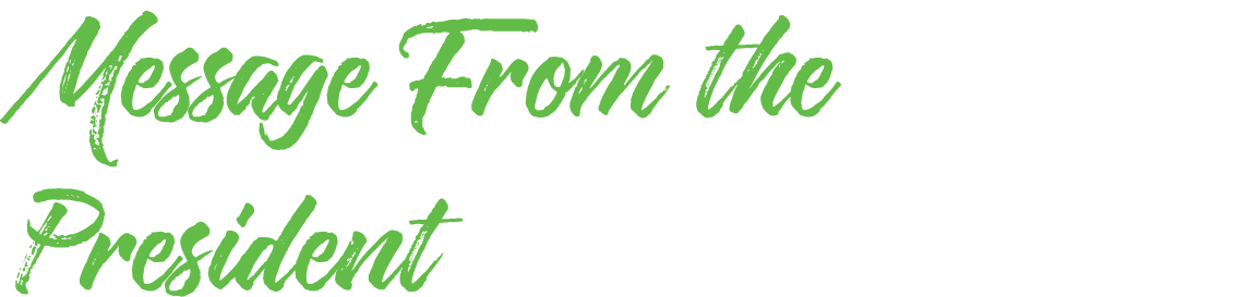 Message From the President