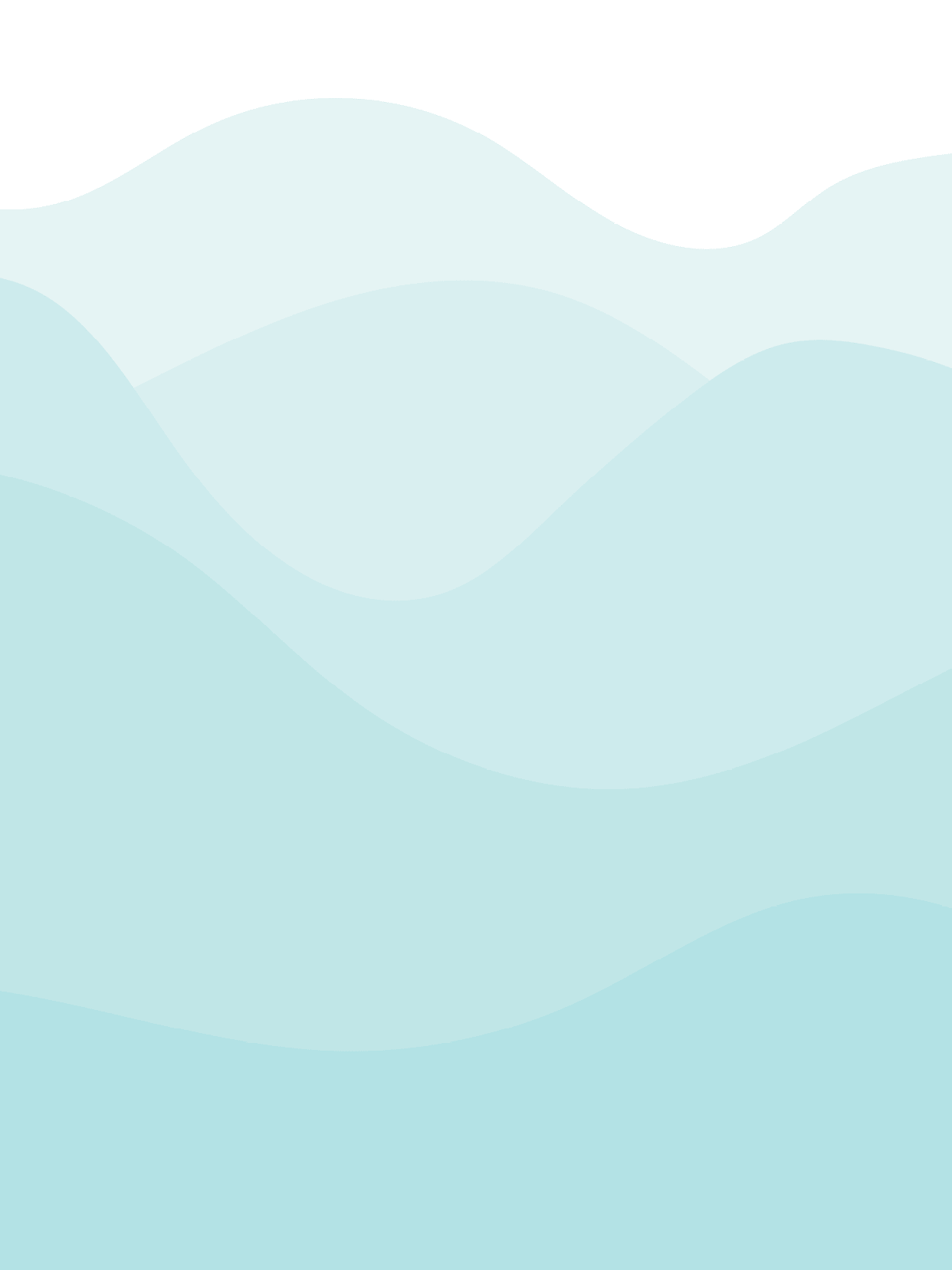 Vector background image of waves in sea green shades