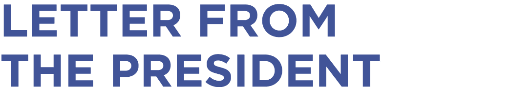 Letter from the President