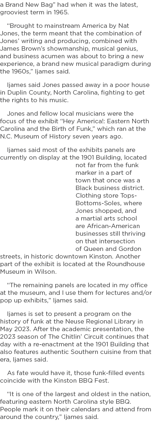 a Brand New Bag” had when it was the latest, grooviest term in 1965. “Brought to mainstream America by Nat Jones, the...