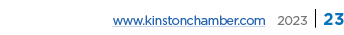 www.kinstonchamber.com 2023 | 23