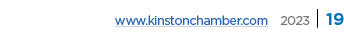 www.kinstonchamber.com 2023 | 19