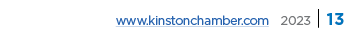 www.kinstonchamber.com 2023 | 13