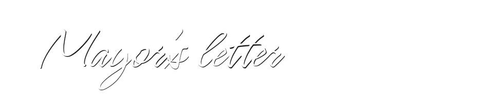 Mayor's letter