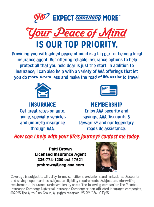 A woman is featured in a flyer advertising insurance. AI generated content