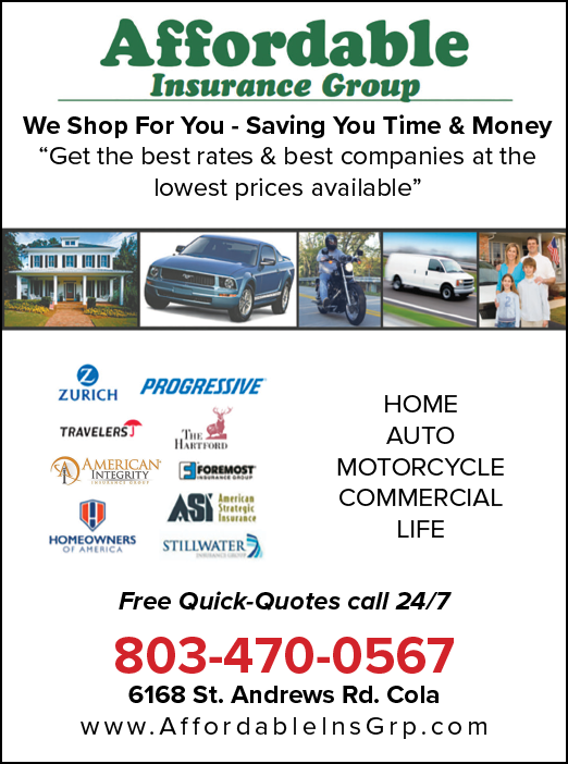 A flyer advertising insurance. Description generated by AI