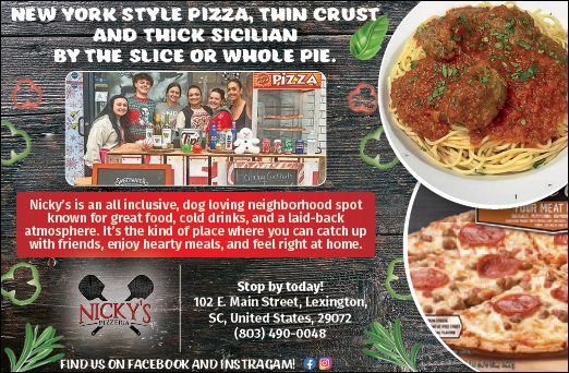 A flyer advertising a pizza place. Description generated by AI