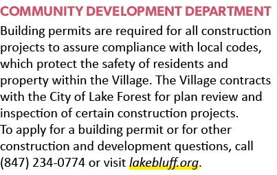 COMMUNITY DEVELOPMENT DEPARTMENT Building permits are required for all construction projects to assure compliance wit...