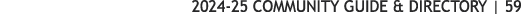 2024 25 COMMUNITY GUIDE & DIRECTORY | 59 