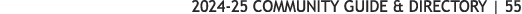 2024 25 COMMUNITY GUIDE & DIRECTORY | 55 