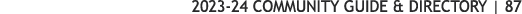 2023 24 COMMUNITY GUIDE & DIRECTORY | 87 
