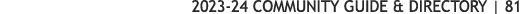 2023 24 COMMUNITY GUIDE & DIRECTORY | 81 