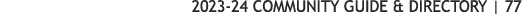 2023 24 COMMUNITY GUIDE & DIRECTORY | 77 