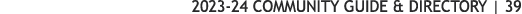 2023 24 COMMUNITY GUIDE & DIRECTORY | 39 
