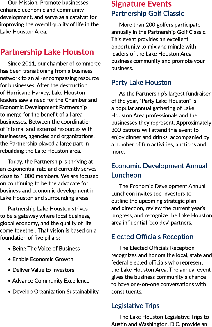Our Mission: Promote businesses, enhance economic and community development, and serve as a catalyst for improving th...