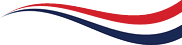 A red, white, and blue wave. Description generated by AI
