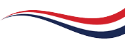 A red, white, and blue wave. Description generated by AI