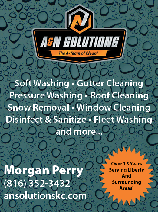 A blue and orange advertisement for A&N Solutions. Description generated by AI