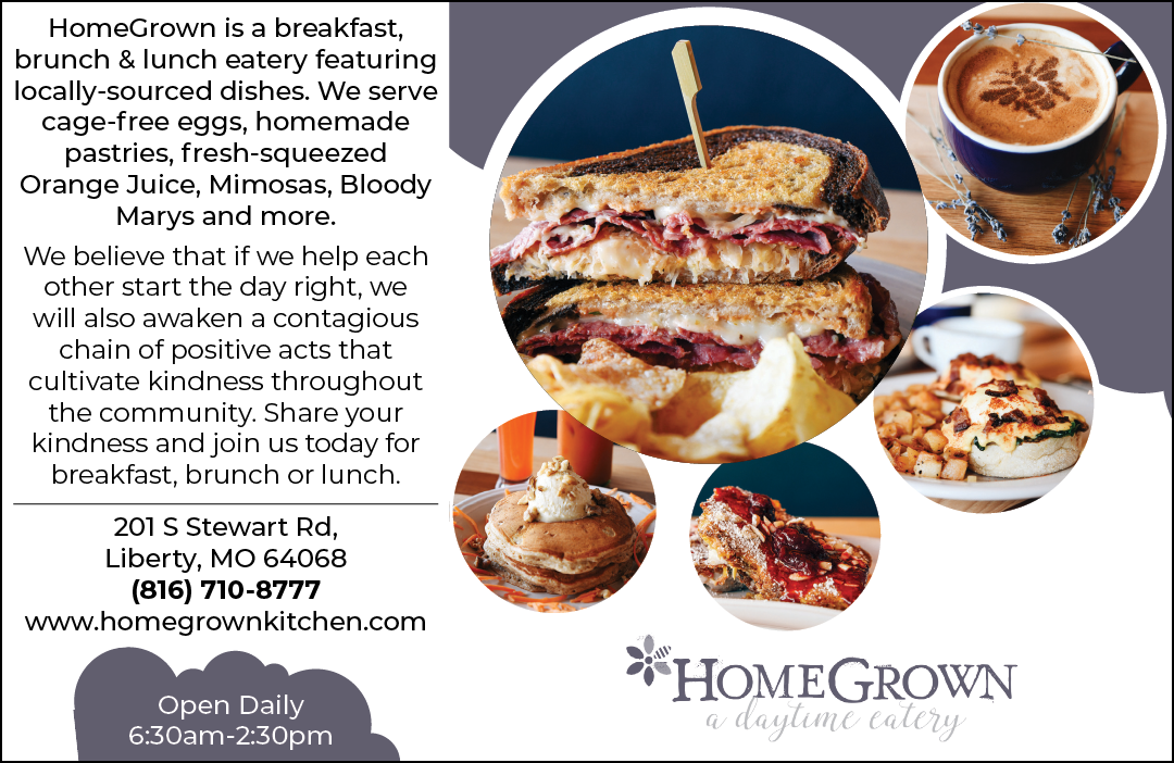 A flyer for a restaurant that serves breakfast, brunch, and lunch. Description generated by AI