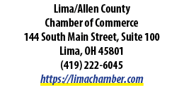 Lima/Allen County Chamber of Commerce 144 South Main Street, Suite 100 Lima, OH 45801 (419) 222 6045 https://limacham...