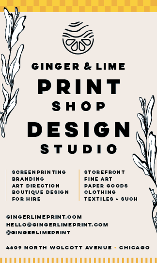 A print shop that specializes in ginger and lime. Description generated by AI