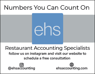 A blue and white sign with the word EHS on it. Description generated by AI