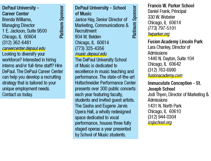 DePaul University ￼ Career Center Brenda Williams, Managing Director 1 E. Jackson, Suite 9500 Chicago, IL 60604 (312)...