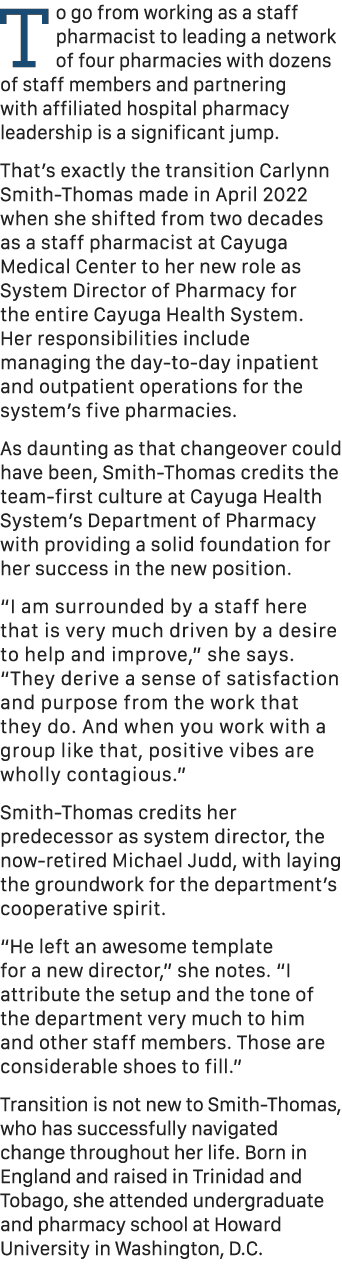 To go from working as a staff pharmacist to leading a network of four pharmacies with dozens of staff members and par...