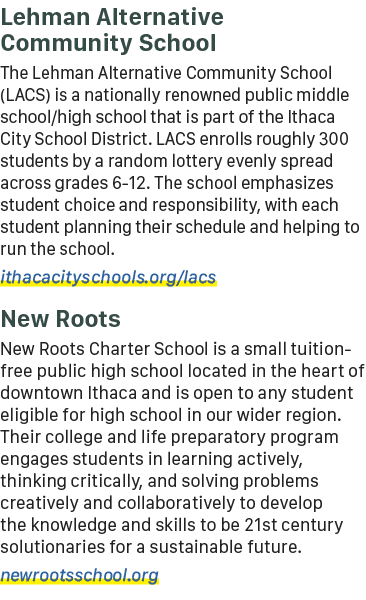 Lehman Alternative Community School The Lehman Alternative Community School (LACS) is a nationally renowned public mi...