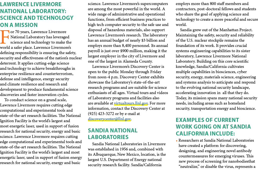 Lawrence Livermore National Laboratory: Science and Technology on a Mission For 70 years, Lawrence Livermore National...