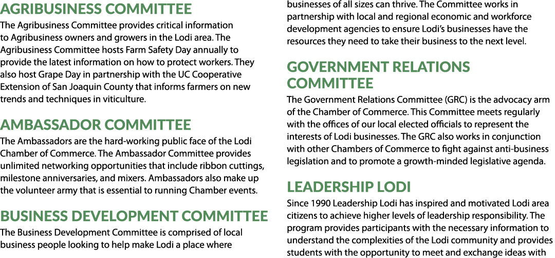 Agribusiness Committee The Agribusiness Committee provides critical information to Agribusiness owners and growers in...