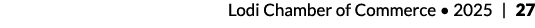 Lodi Chamber of Commerce • 2025 | 27