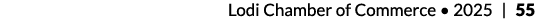 Lodi Chamber of Commerce • 2025 | 55
