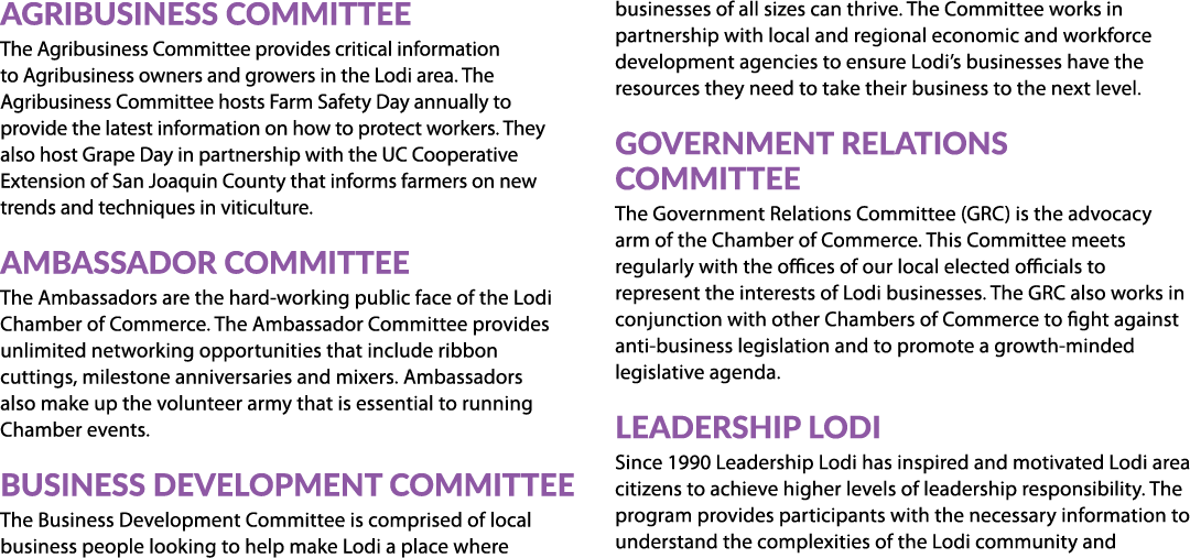 Agribusiness Committee The Agribusiness Committee provides critical information to Agribusiness owners and growers in...