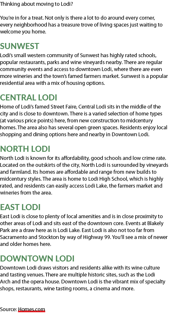 Thinking about moving to Lodi? You’re in for a treat. Not only is there a lot to do around every corner, every neighb...