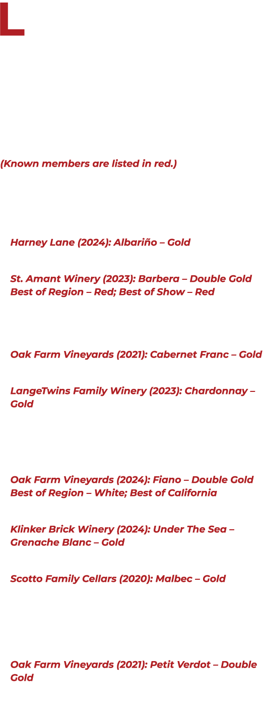 Lodi once again proved its excellence at the 2025 California Commercial Wine Competition. This year, 30 Lodi based wi...