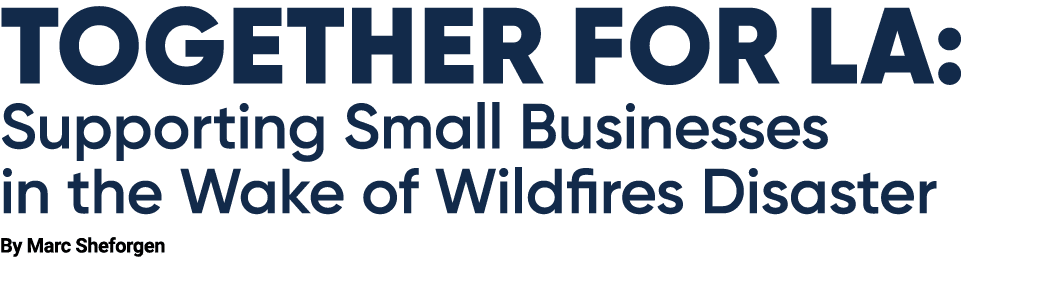 Together for LA: Supporting Small Businesses in the Wake of Wildfires Disaster By Marc Sheforgen