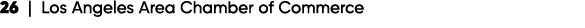 26 | Los Angeles Area Chamber of Commerce