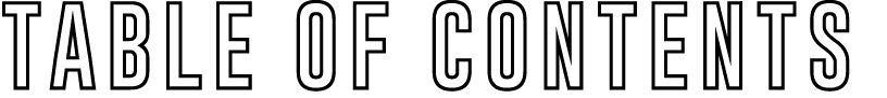 Table of contents