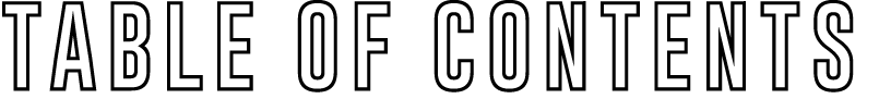 Table of contents