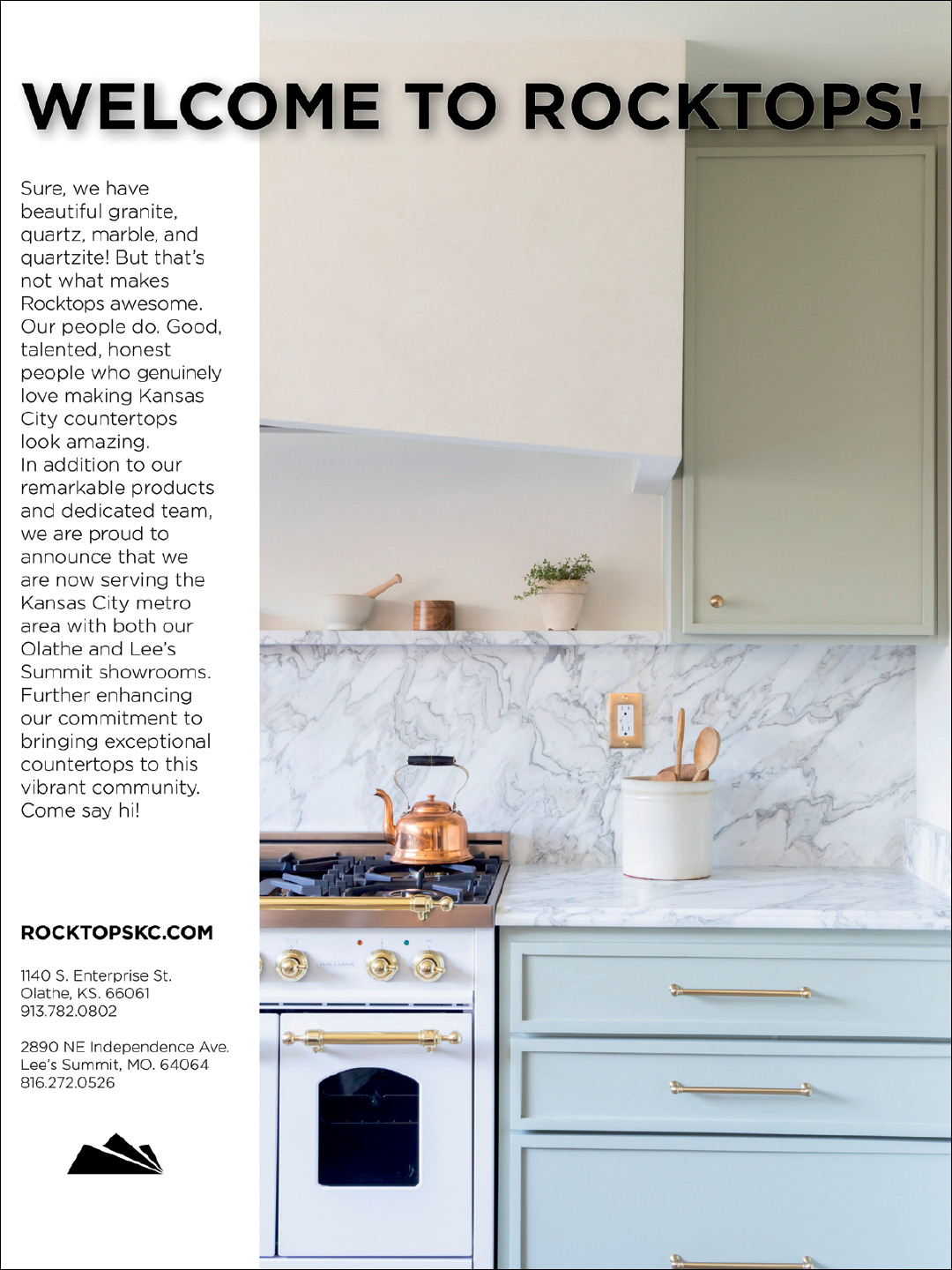 A kitchen with a marble countertop and a stove top oven. The oven is black and white. AI generated content