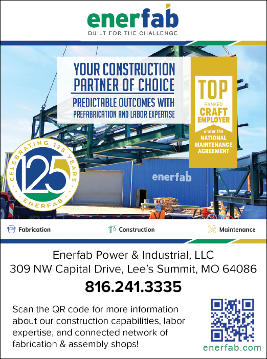 A flyer for Enerfab Power & Industrial LLC. AI generated content