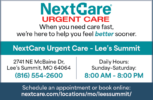 A Nextcare Urgent Care advertisement for Lee's Summit. AI generated content