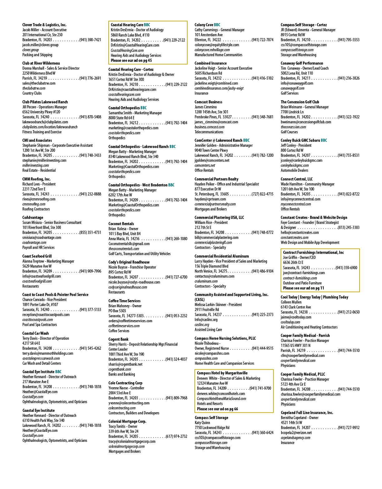 A list of companies is displayed in a grid format. AI generated content