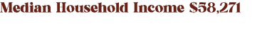 Median Household Income $58,271