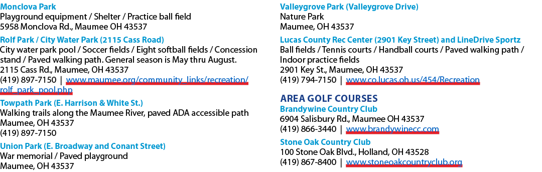 Monclova Park Playground equipment / Shelter / Practice ball field ﻿5958 Monclova Rd., Maumee OH 43537 Rolf Park / Ci...