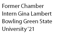 Former Chamber Intern Gina Lambert Bowling Green State University ‘21