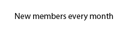 New members every month